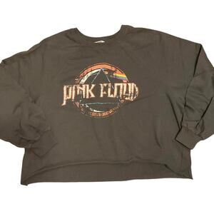 Pink Floyd Band Cropped Pullover Sweatshirt Size Medium